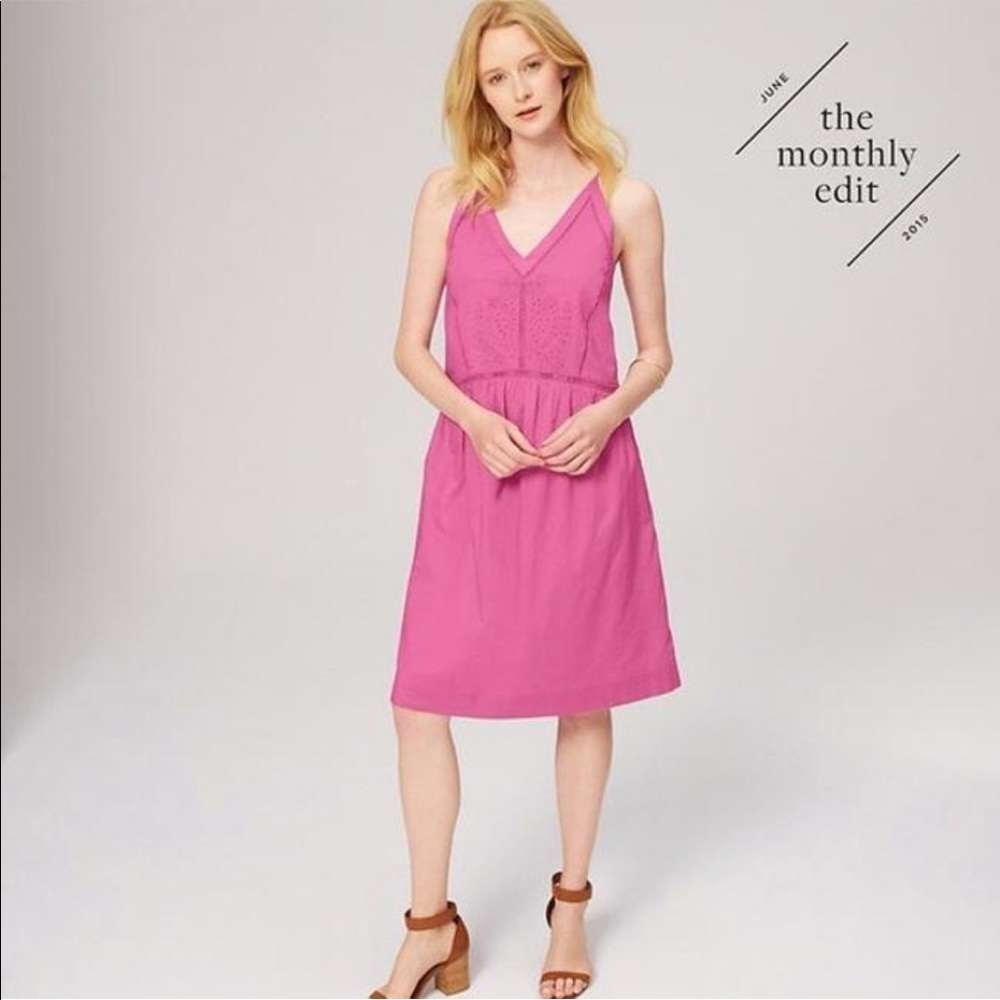 LOFT Eyelet Dress